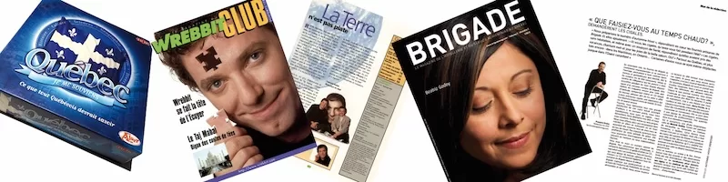 Rédaction de jeux-questionnaires et d’articles de magazine — François Pratte